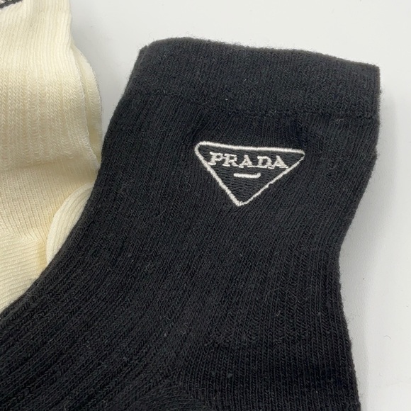 - Prada Black and White Casual Socks - Picture 2 of 5